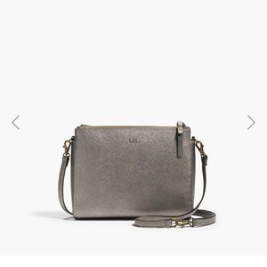 Lo & Sons Pearl Crossbody in Graphite with Brass Hardware